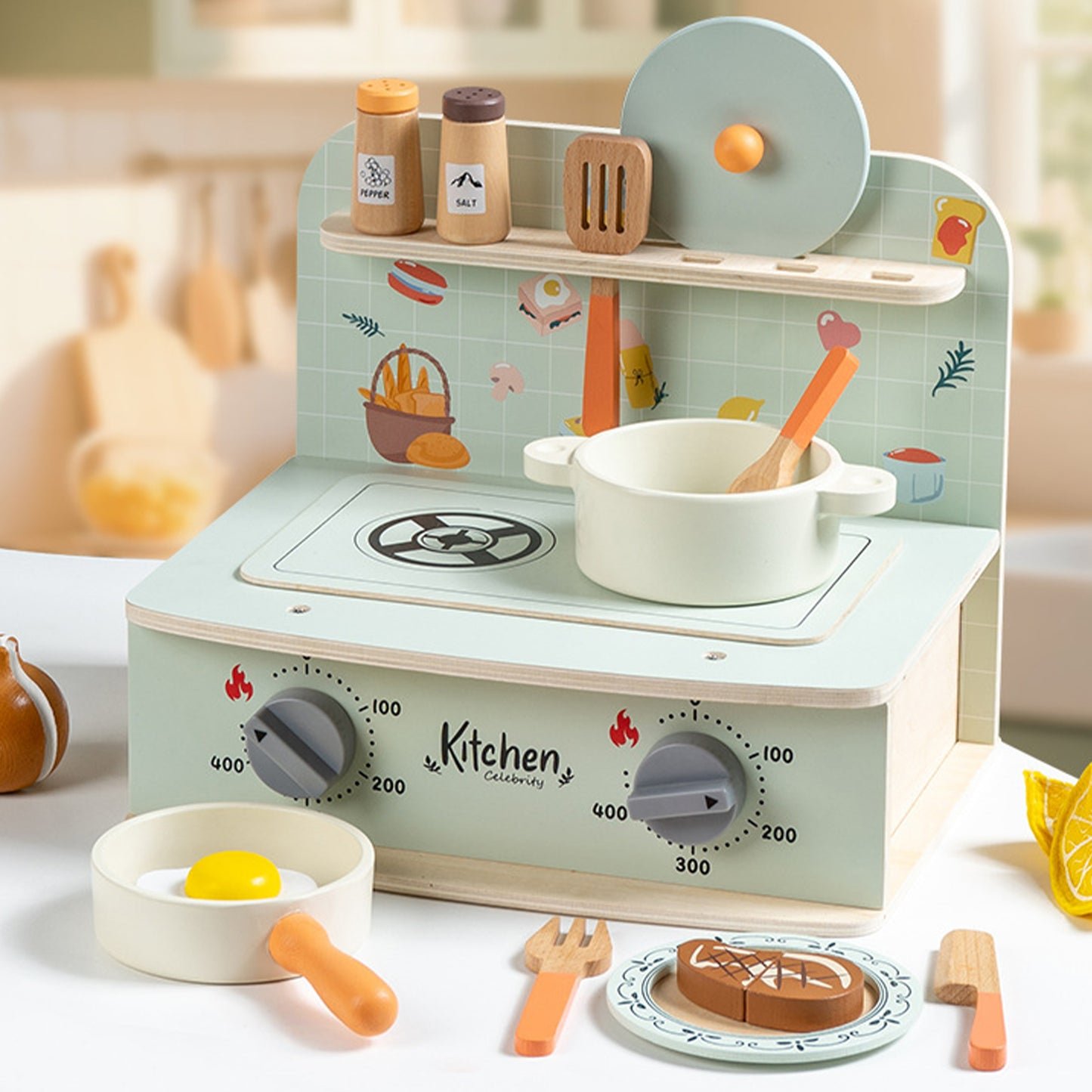 Jessruly® Wooden Play Food Set