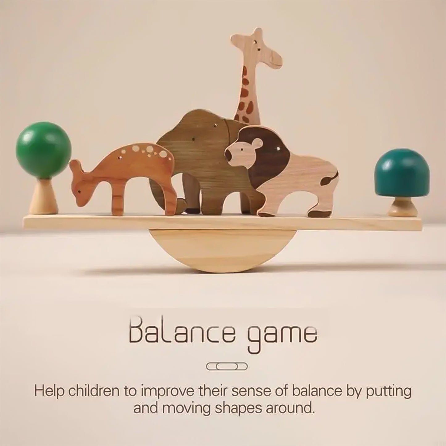 Jessruly® Wooden Forest Animals Balance Toy