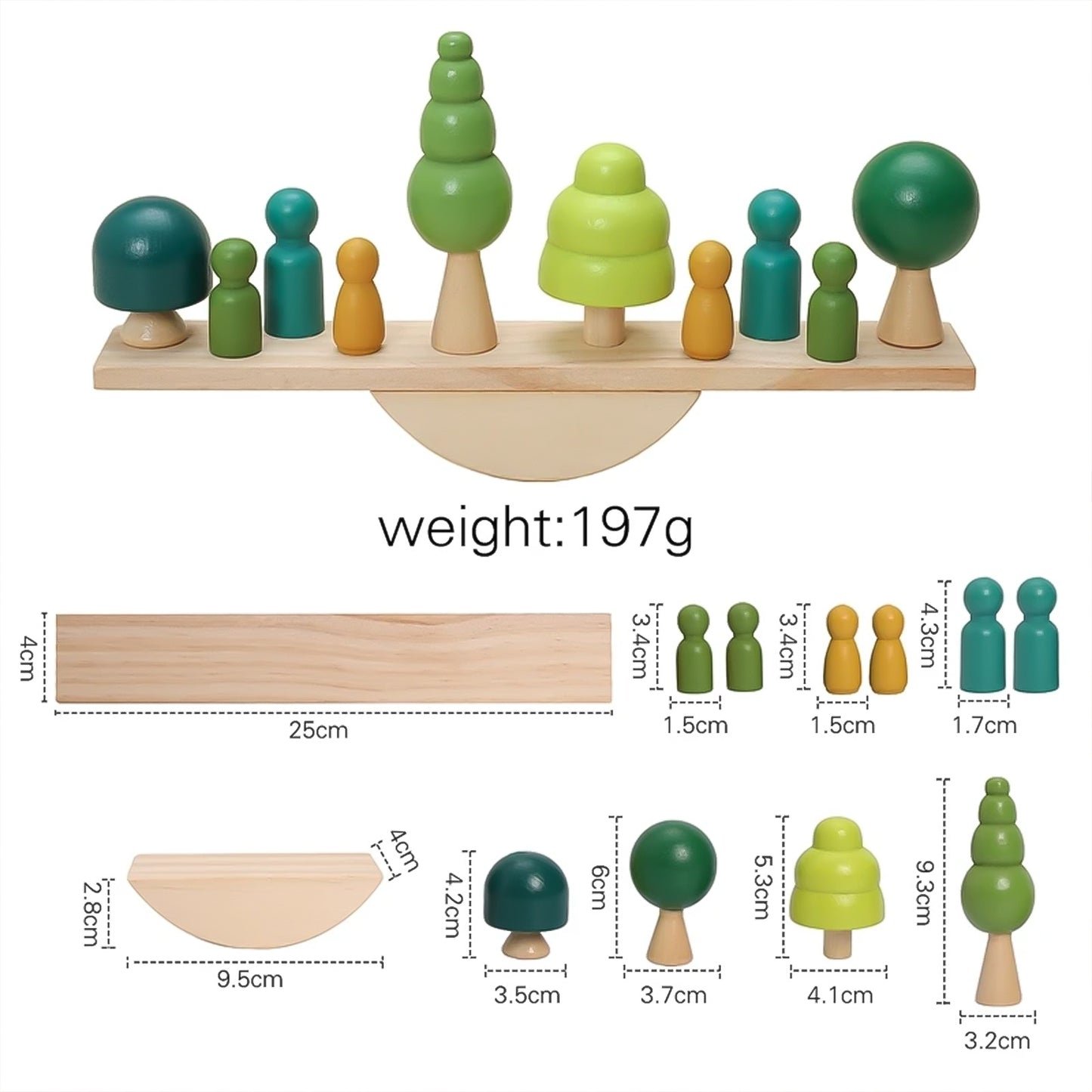 Jessruly® Wooden Tree Balance Toy
