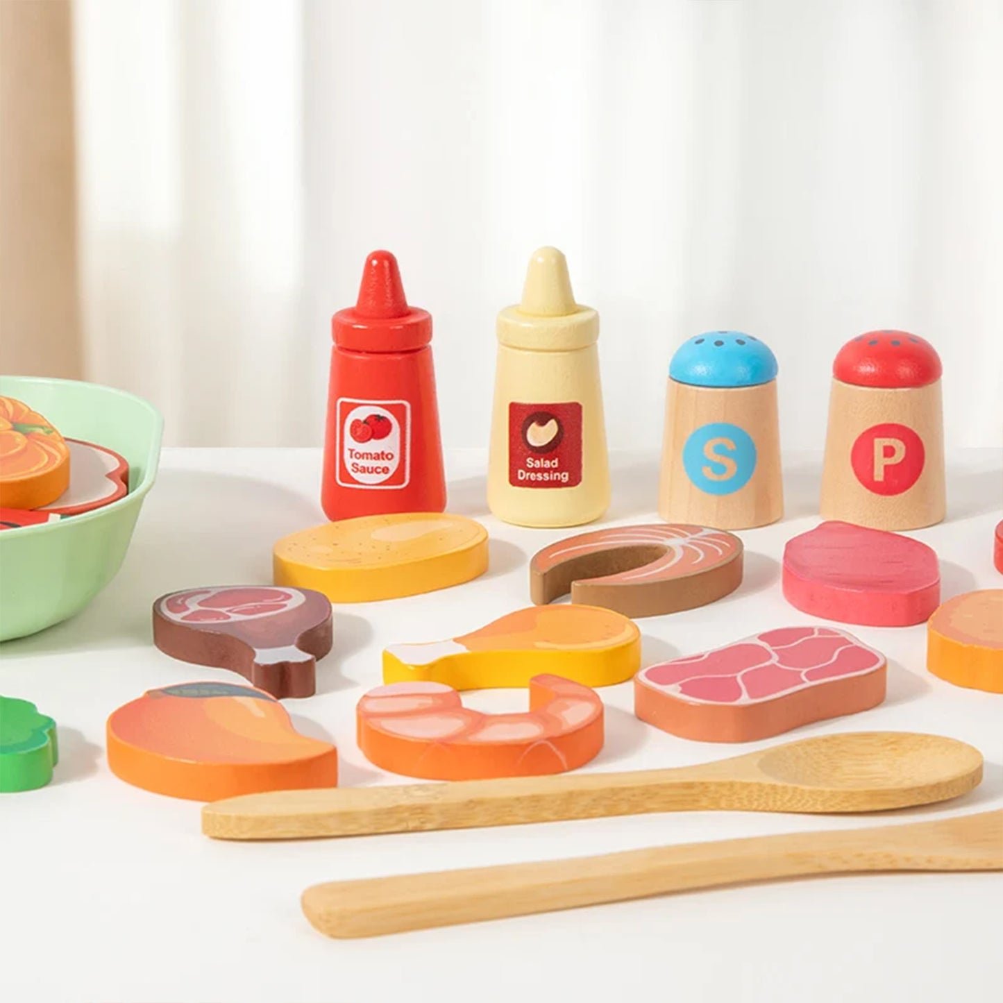 Jessruly® for Kitchen – Realistic Salad Simulation Cooking Toys