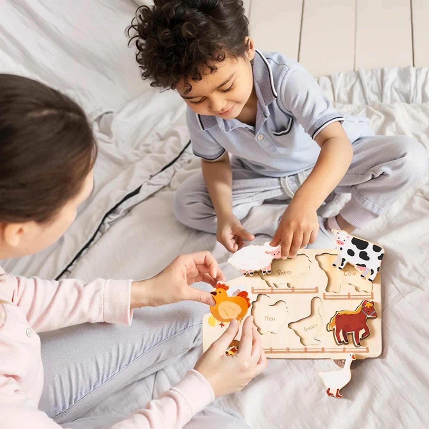 Jessruly® Wooden Vehicle Puzzle Set