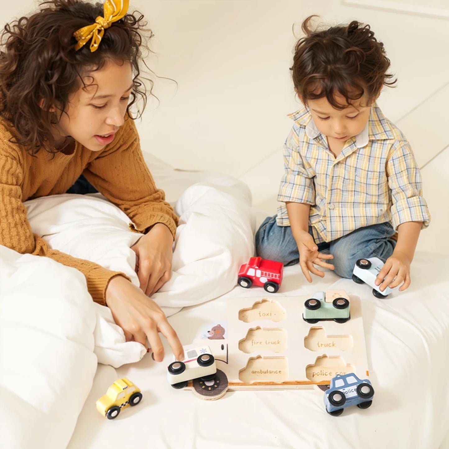 Jessruly® Wooden Vehicle Puzzle Set